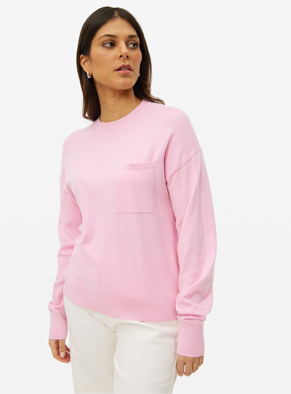 Pink Soft Touch Pocket Jumper 16 - Image 1 thumbnail
